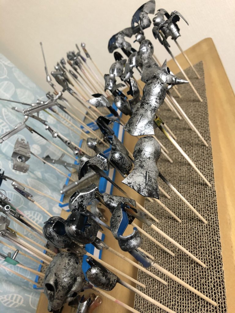 黒サフからのシルバーまぶし