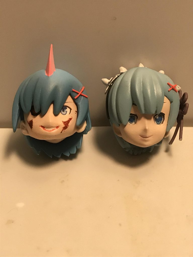 通常フェイスとの比較。
丸顔っぽくなりました。