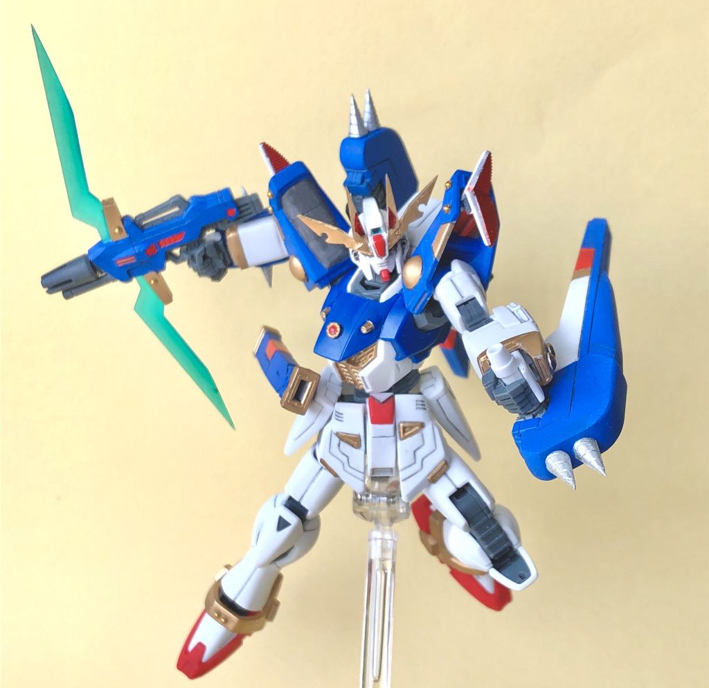 トンファー
スパイクはコトブキヤのドリルです。
名も無きトンファー...
ヴェスバーの砲口は埋めていないので、火砲として使用もできるという設定です。