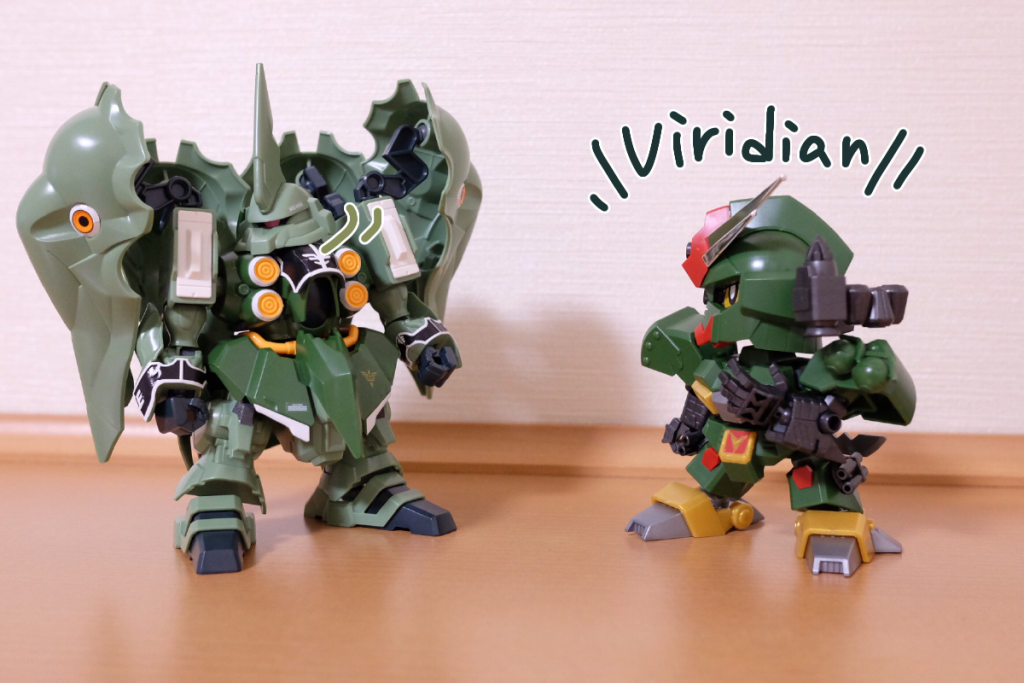 コマンド:見ろ、このビリジアンの色味。美しいことこの上ないだろう?
クシャ:*湯飲みの底に沈んだ、粉茶が溶けきれていない淀みみたいな色*だな
コマンド:そこまで言うことなくない?