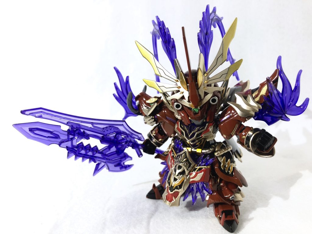 箱絵のポーズ再現！カッコイイですが、色分けは鬼でした。