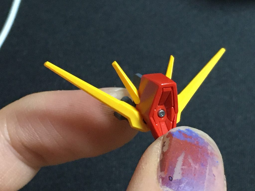 赤と黄色塗装。
黄色は調色しました、お気に入りですw