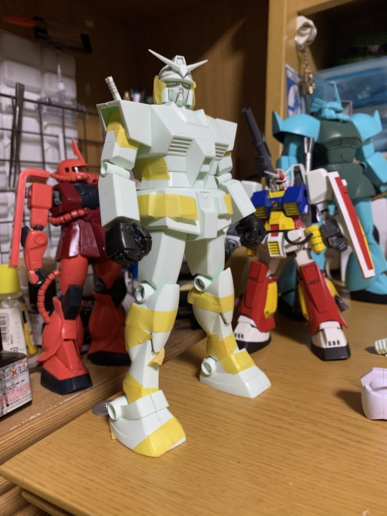 スタイルヨロシ！
ゲルググの時に余らせたハンドパーツを流用している。