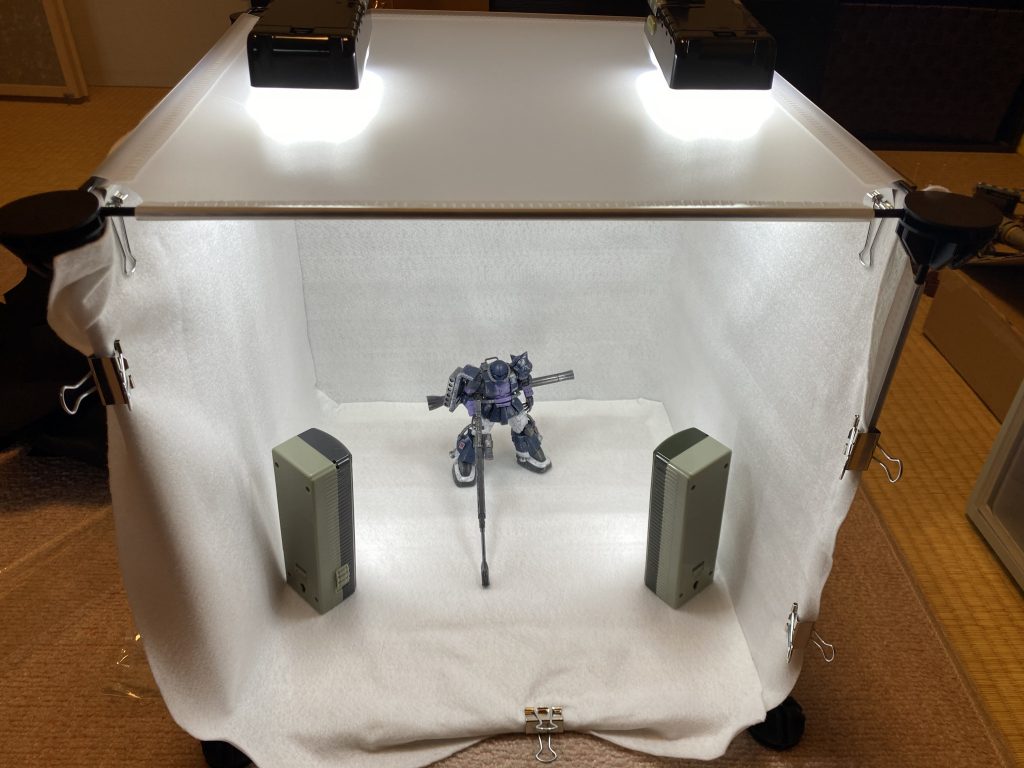 ブースはこんな感じです。全部100均で揃うってびっくりですよね。