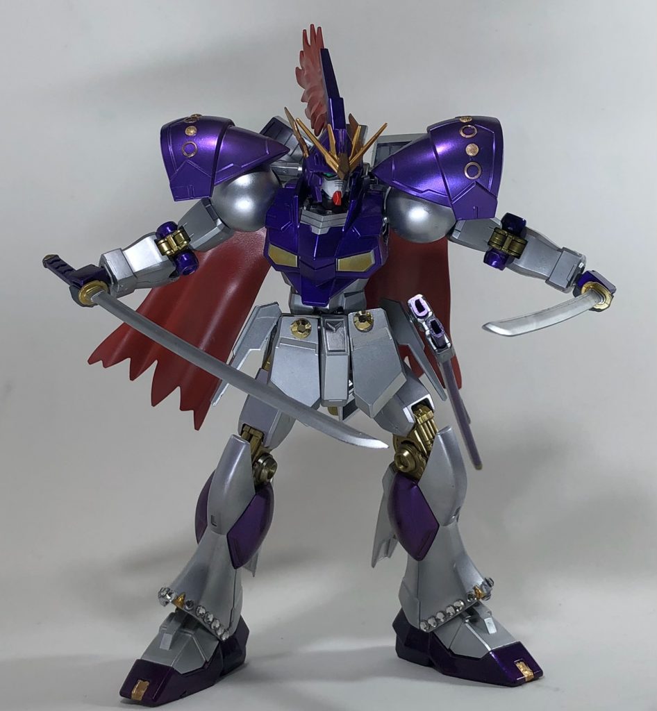 織田信長公をイメージして、西洋の甲冑を見に纏う武将を再現しました。