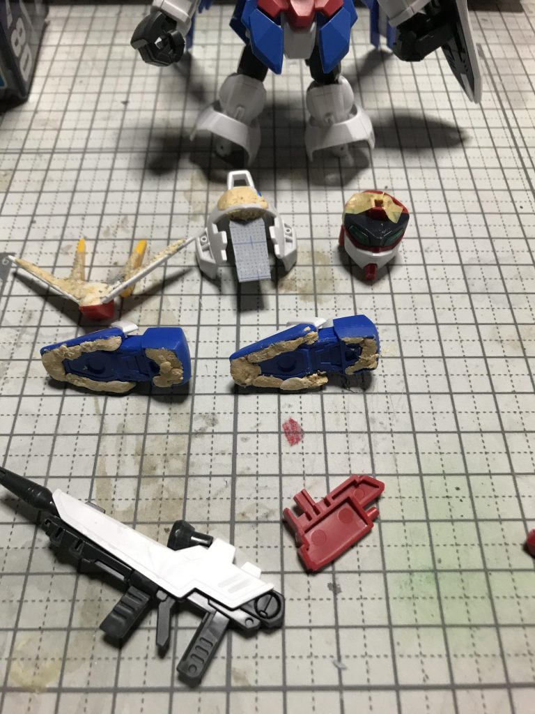 アースリィーガンダムとフリーダムガンダムの 改造製作工程