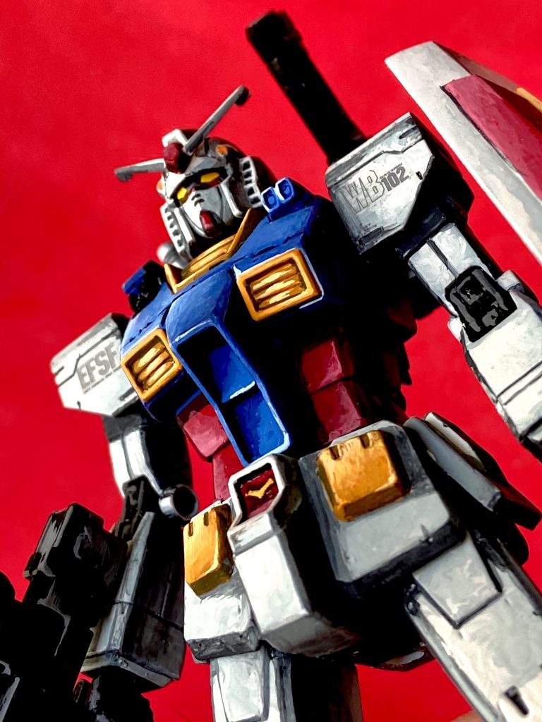 HG RX-78-2 ORIGIN イラスト風ver.2–5枚目/制作者：@j_gunaka