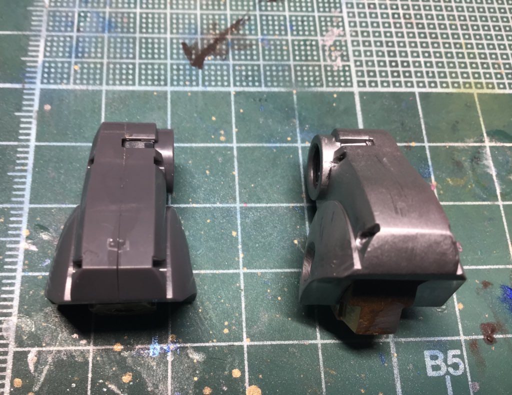 右が作業後です　速乾性なので作業効率が格段にupしました