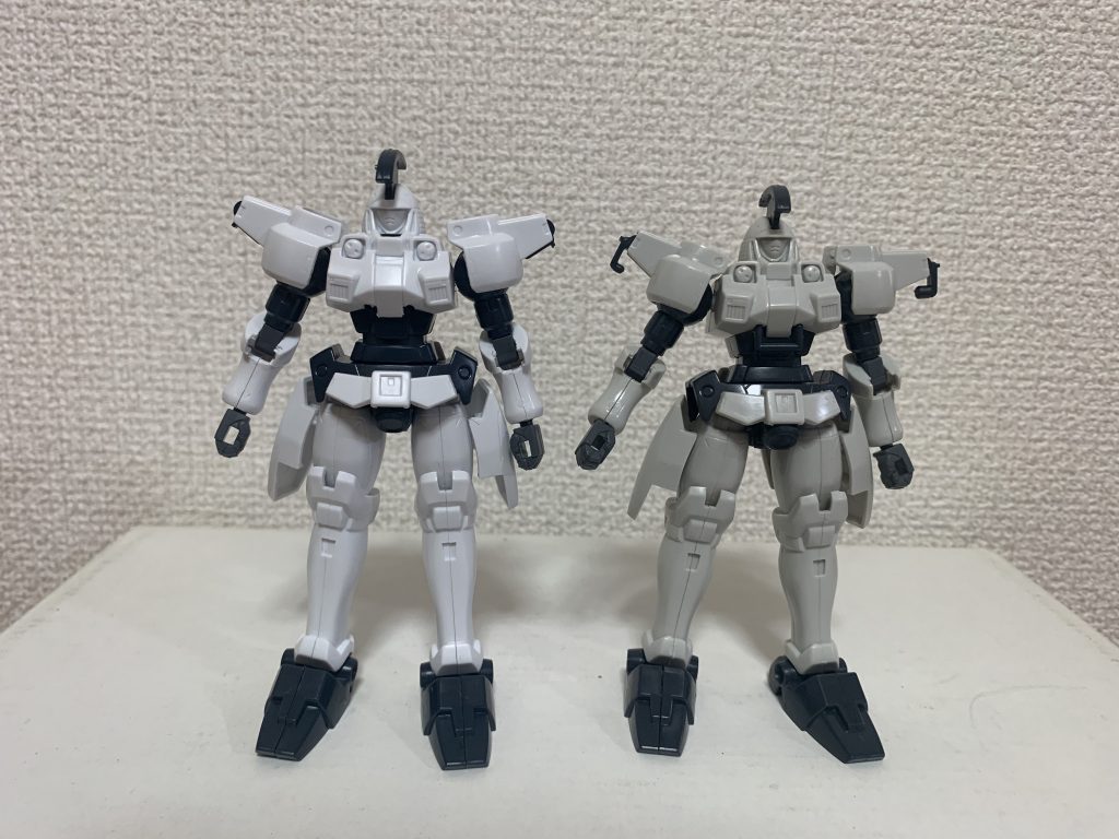 同じトールギスでもＥＷ前後でこんなに身長が変わるんですよ♪