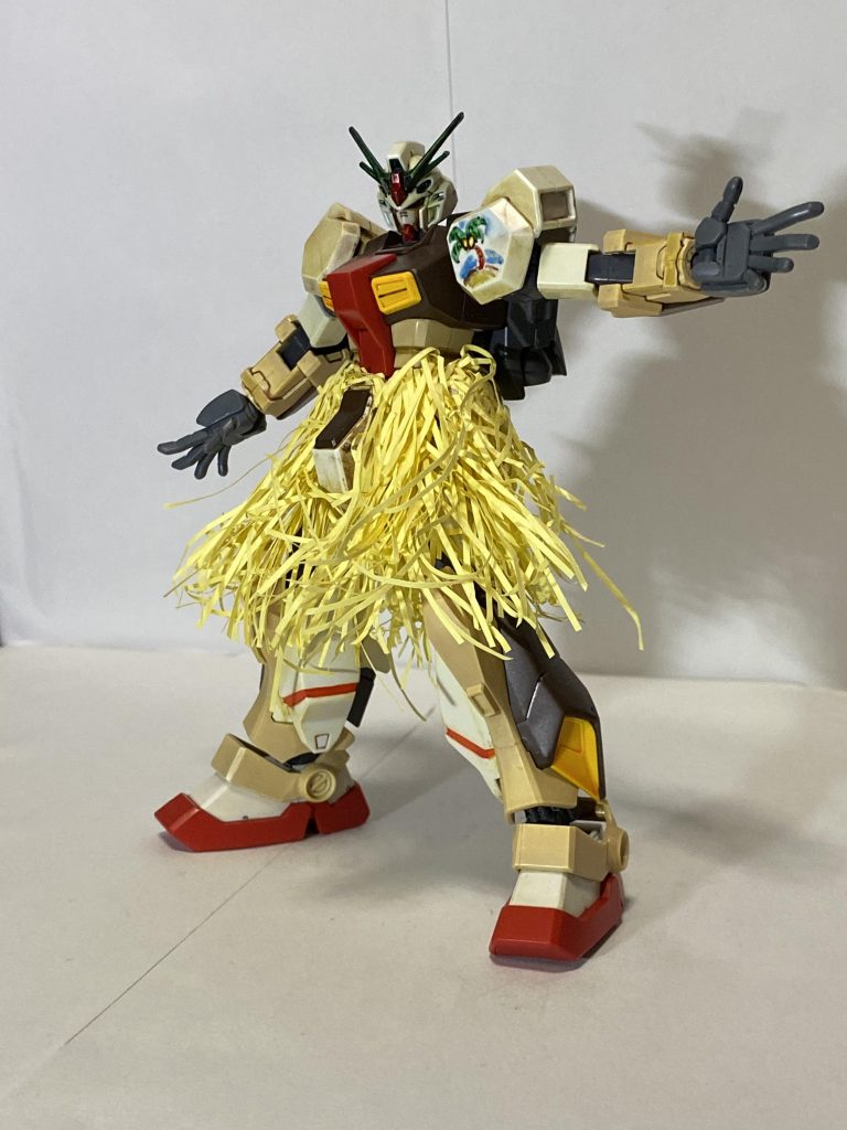 海風とたわむれるココナッツガンダム