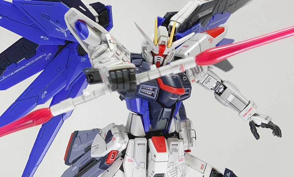 RGフリーダムガンダム【墨入れ、部分塗装】–5枚目/制作者：@praZo001