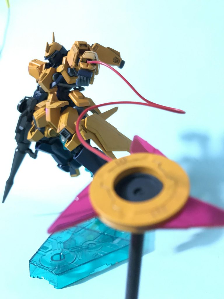 武装にカバカーリーのビームリングもつけてみました。収納するスペースとかがちょうどよかった。