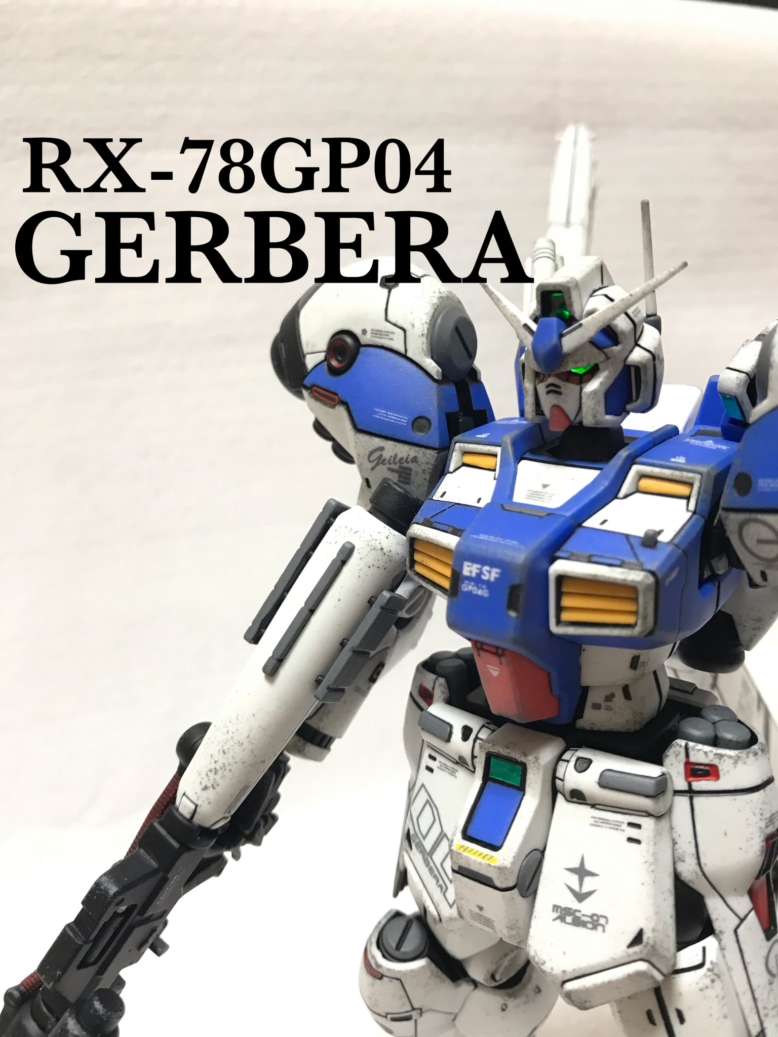 RE1/100 ガンダム試作4号機ガーベラ ウェザリング｜@gyuuuutoraさんの