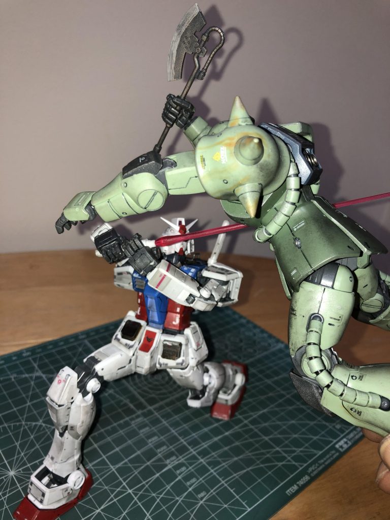 ガンダム vsザク2–2枚目/制作者：しん