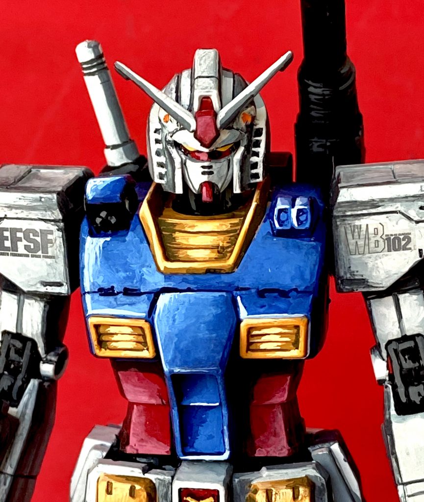 HG RX-78-2 ORIGIN イラスト風ver.2–3枚目/制作者：@j_gunaka