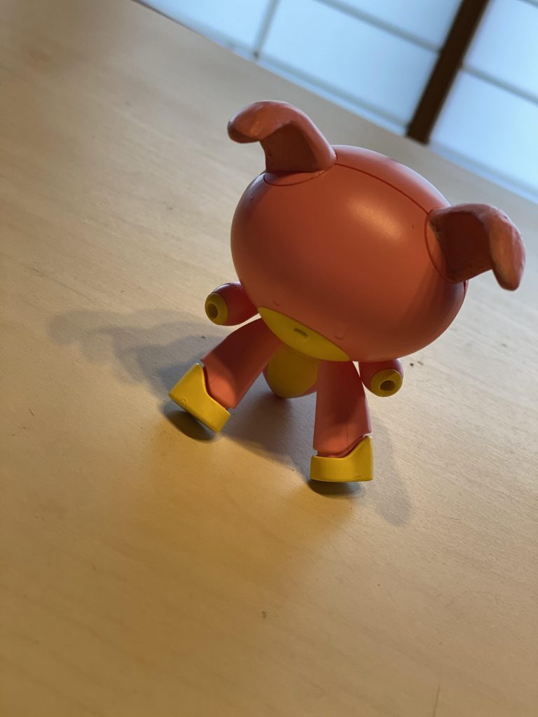 組み立て状態、シール貼る前