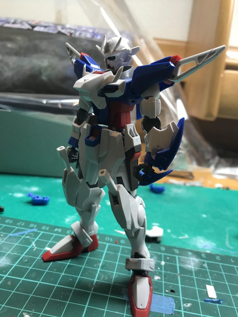 クワンタの顔も考えました、、この段階で足首もデスティニー採用