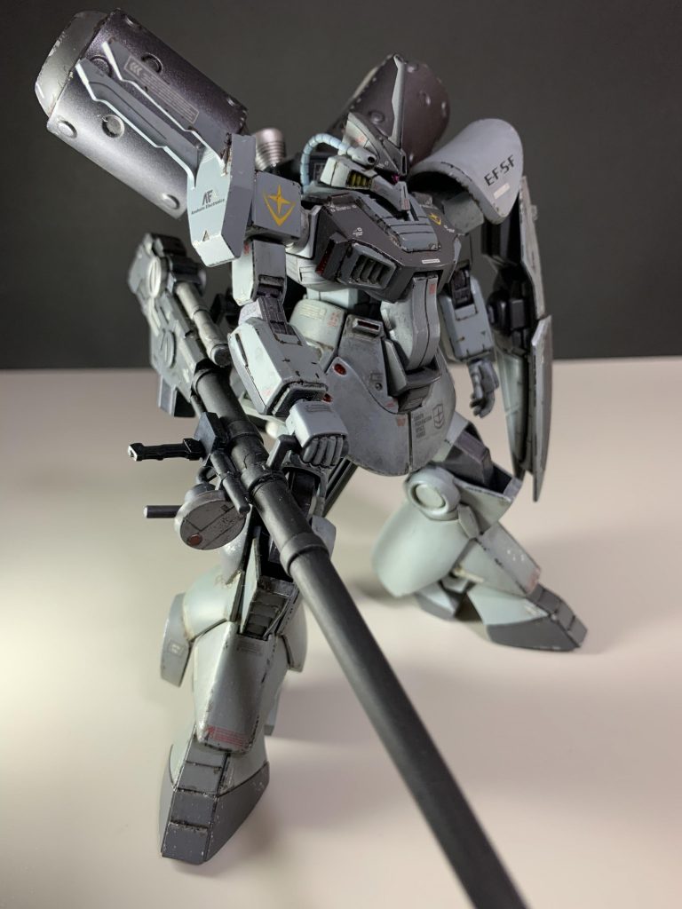 カラバで使用していた機体をそのまま連邦で使い続けている設定です 旧式だけど火力だけは第一線級!