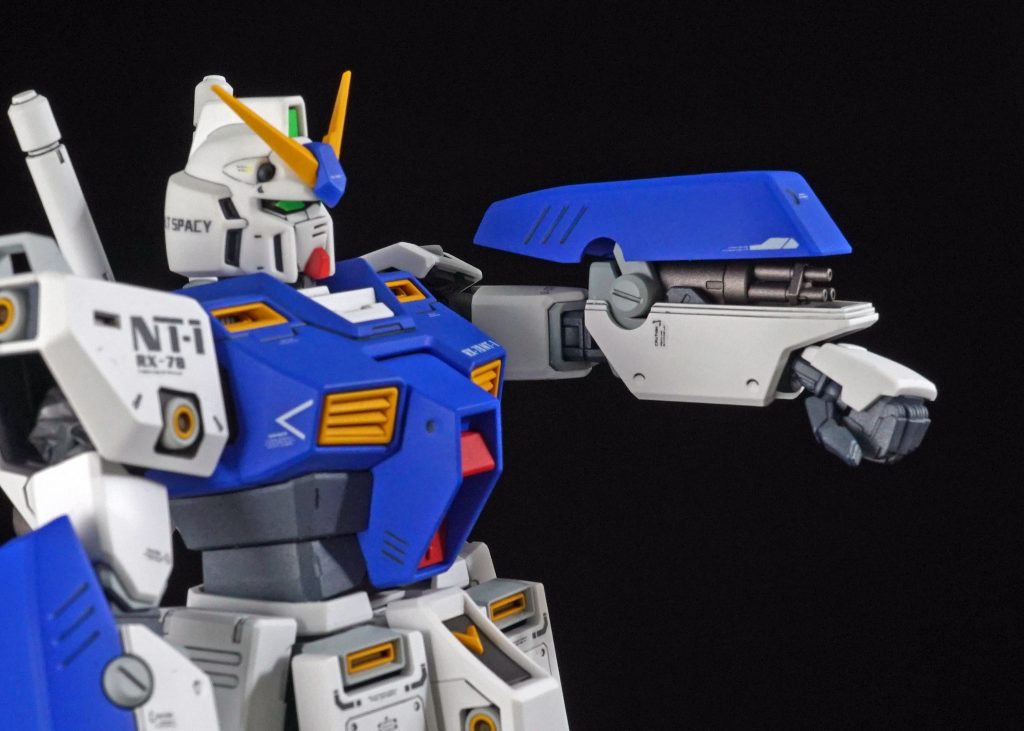 ガトリングは渋めに焼鉄色（調色）で塗装しました✨