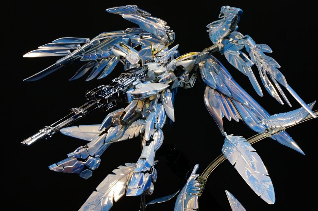 【メッキ仕様】スノーホワイトver RG ウイングガンダムゼロ 白雪姫 Frozen Tear Drop–5枚目/制作者:GUNPLUSTER LAB ガンプラ専門のメッキラボ