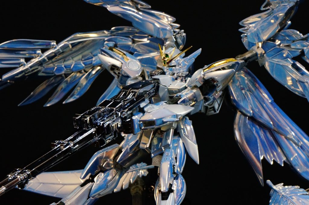 【メッキ仕様】スノーホワイトver RG ウイングガンダムゼロ 白雪姫 Frozen Tear Drop–4枚目/制作者:GUNPLUSTER LAB ガンプラ専門のメッキラボ