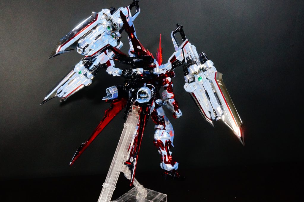 【メッキ仕様】MG レッドドラゴン ガンダム アストレイレッドフレーム–6枚目/制作者：GUNPLUSTER LAB ｶﾞﾝﾌﾟﾗ専門のﾒｯｷﾗﾎﾞ