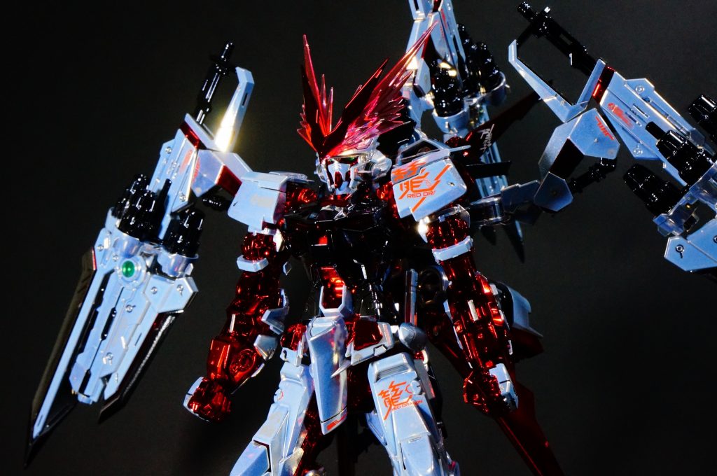 【メッキ仕様】MG レッドドラゴン ガンダム アストレイレッドフレーム–2枚目/制作者：GUNPLUSTER LAB ｶﾞﾝﾌﾟﾗ専門のﾒｯｷﾗﾎﾞ