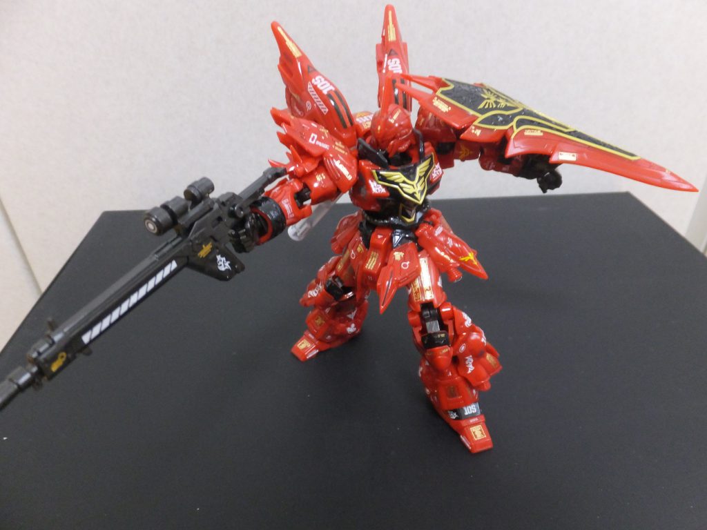 Ｇフレームならではのアレンジが効いていて非常に力の入った機体だと思います。バンダイスタッフさんのこだわりに感服です