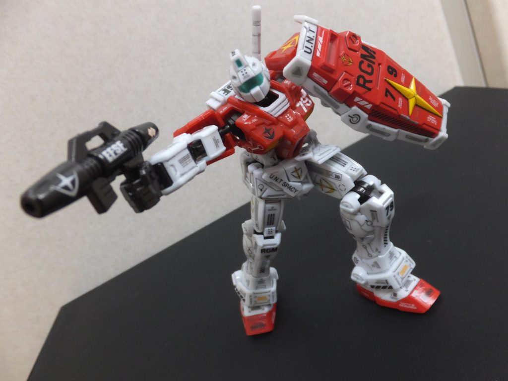 ジムといえばやっぱりビームスプレーガンですね。これぞ量産型です！