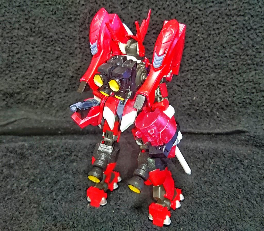 背面はこんな感じでバックブースターがいい感じで再現できたと思います。