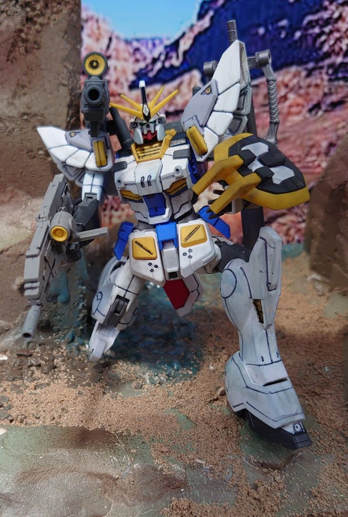 威力抜群の砲撃を仕掛ける。また、長遠距離より、肩口のメガビームランチャーを使用し、狙撃を行い、その場を離脱する戦法をとることから、目撃情報も少ない。