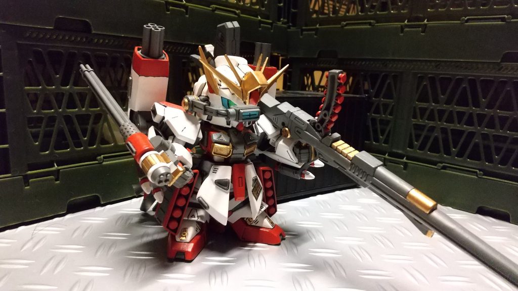 自身の二倍以上もあるロングバスターライフルを装備。
写真に入りきらない大きさ！！(笑)