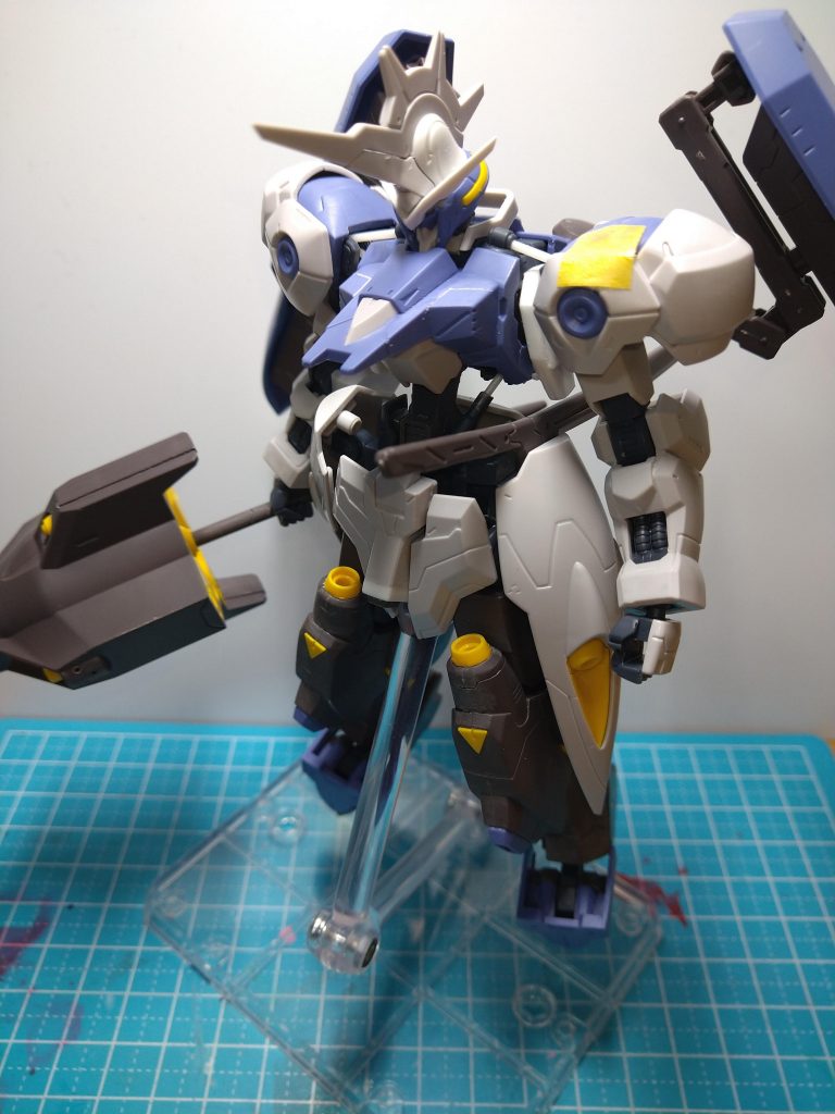 素組みの写真も。塗装後と比べてくれるとよくわかると思います。