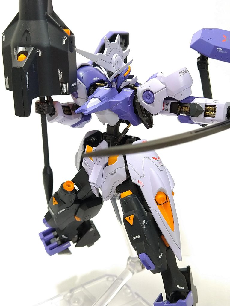 キマリスヴィダールです。最終決戦で使われたとともに私の1番好きなMSなので本気でつくりました!