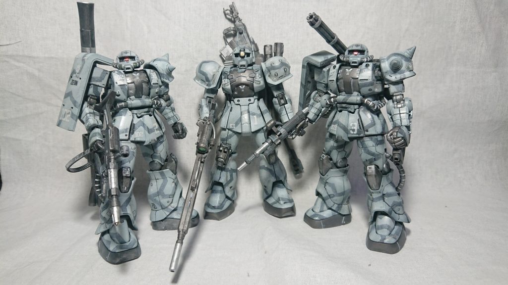 ザクⅠ、Ⅱ ビームライフル実戦運用試験 混成一個小隊–2枚目/制作者：ＨＨ