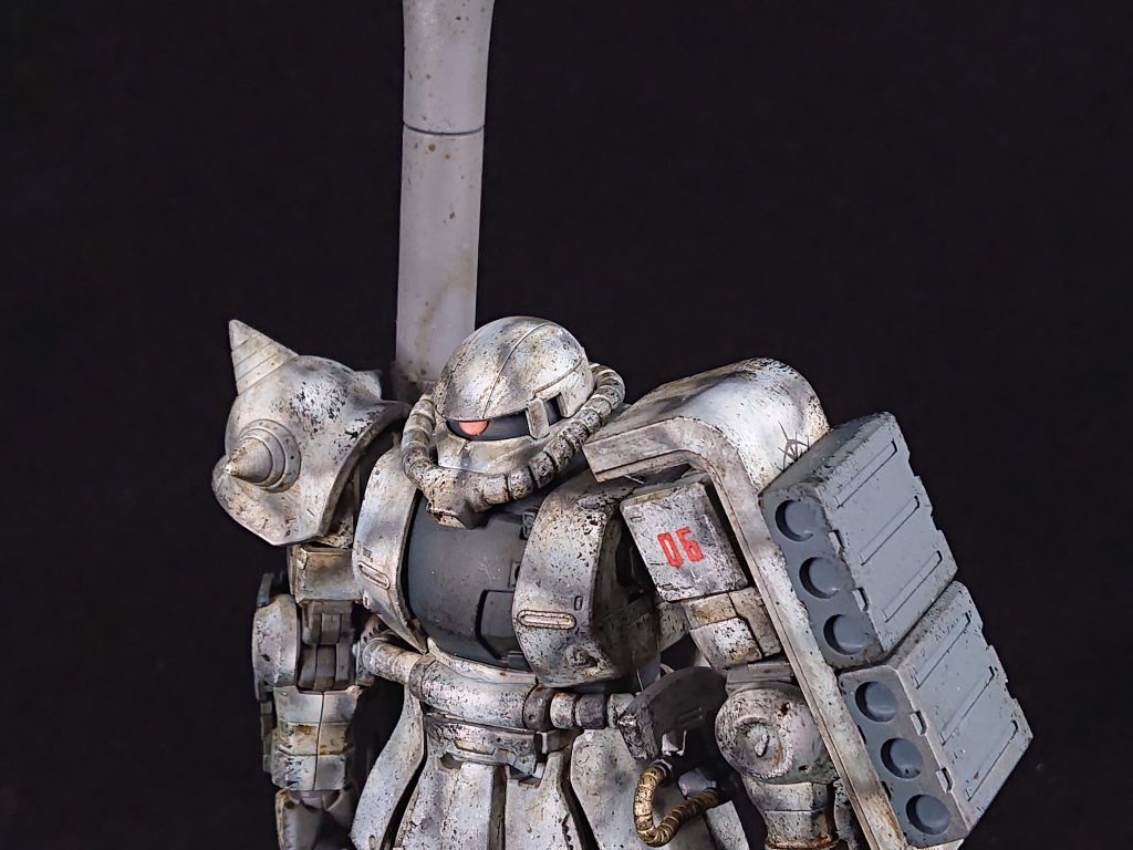 オリジン版ザク　迷彩＋汚し–2枚目/制作者：蕎麦がき