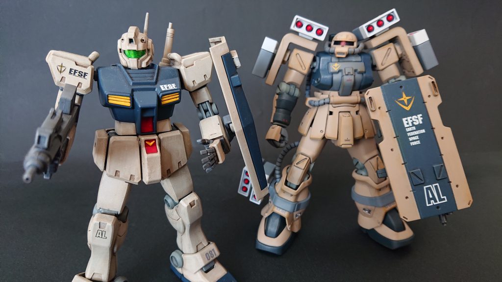 前回のザクを従えてのツーショット！