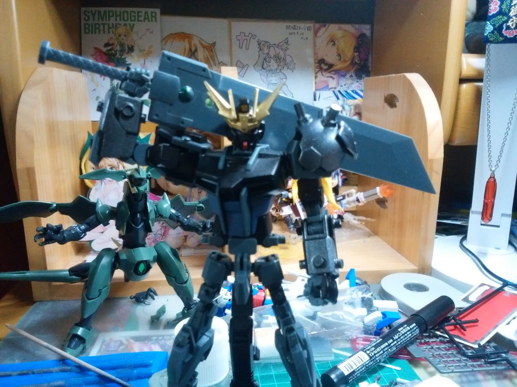 基本色は黒､1部ガンメタ､メカグレーで塗装しました｡