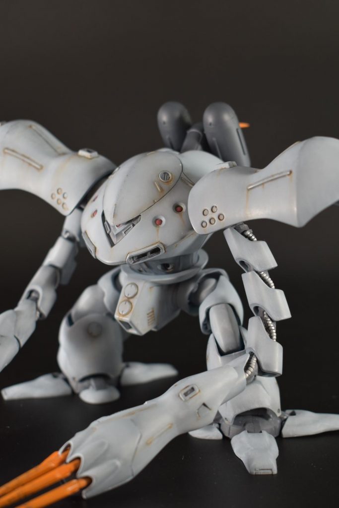 爪やﾊﾝﾄﾞﾐｻｲﾙﾕﾆｯﾄの一部とｼﾞｪｯﾄﾊﾟｯｸのアンテナ？は警告色の意味でオレンジにしてみました。ちょうど良い差し色にもなったと思います。

ご覧頂きありがとうございました。