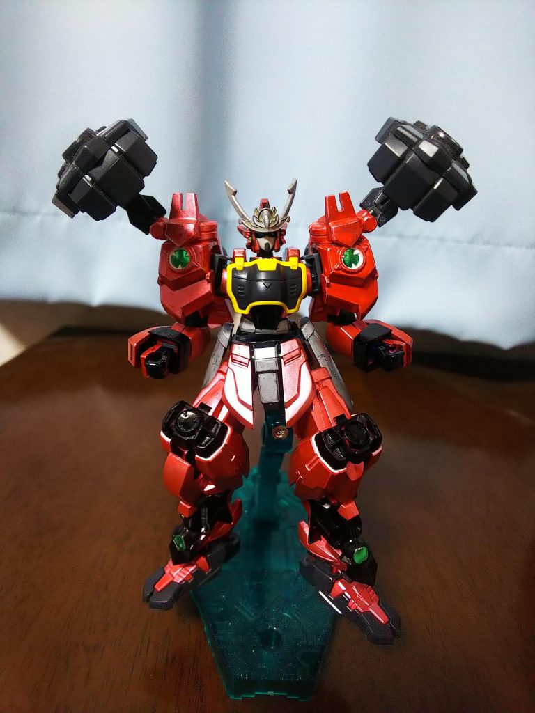 タイガーウルフを完膚なきまでに叩き潰すためだけに存在する機体です。
最初に両腕を破壊し『龍虎狼道』及びその派生技をすべて封じ、足を破壊することで逃走することもできなくします。
その上でコックピットを潰し完全勝利を納めます。
タイガーウルフに勝利後は自爆装置を使用し周りを巻き込み自爆し「虎武龍」全体を壊滅させます。
自身や装備も破壊されていきますがあくまで敗北を刻み込むことが目的です。
烈火とは電光石火のごとく一撃で各部を破壊することを意味しています。