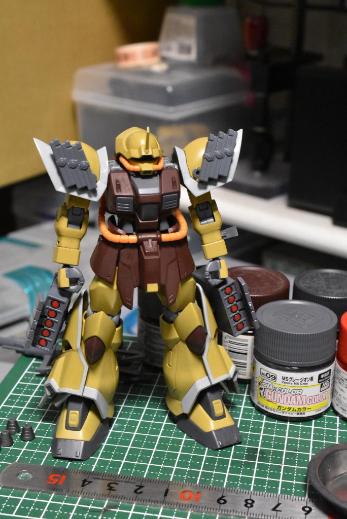 塗装後、我慢できずに組み立て