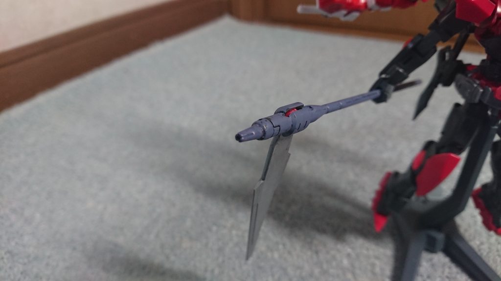 鎌の先端にビームライフルの銃口つけました 撃てる