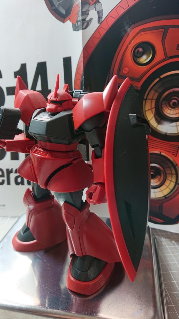 塗装前の合わせ目消しをした状態