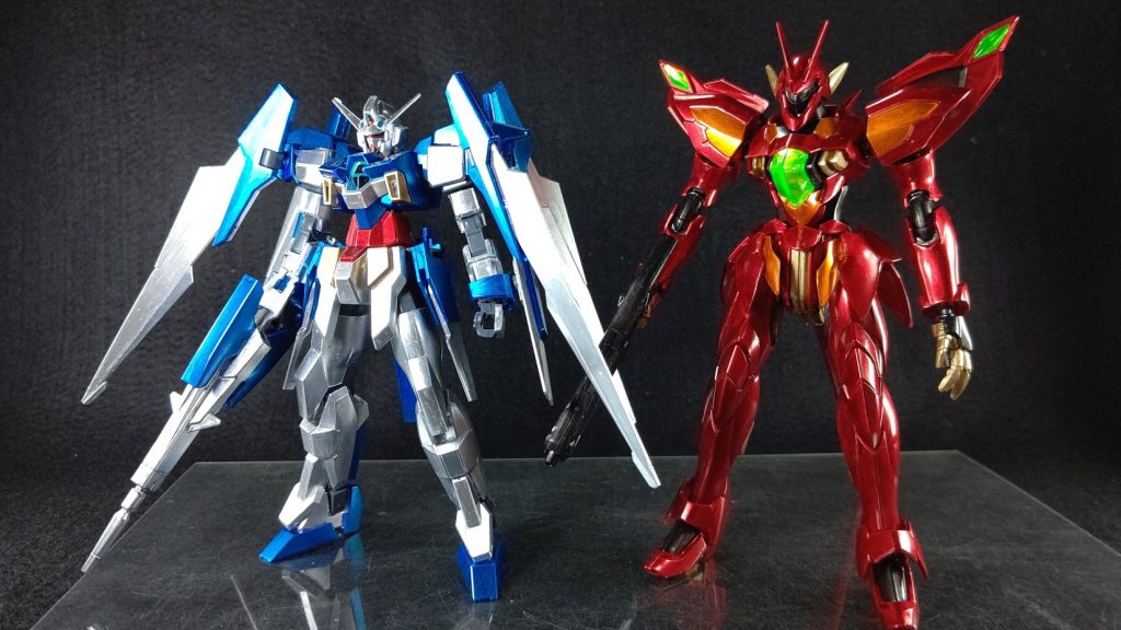 以前作ったAGE-2と
これと並べたかったんですよね、同じような塗装で
結果的にとても満足しました!