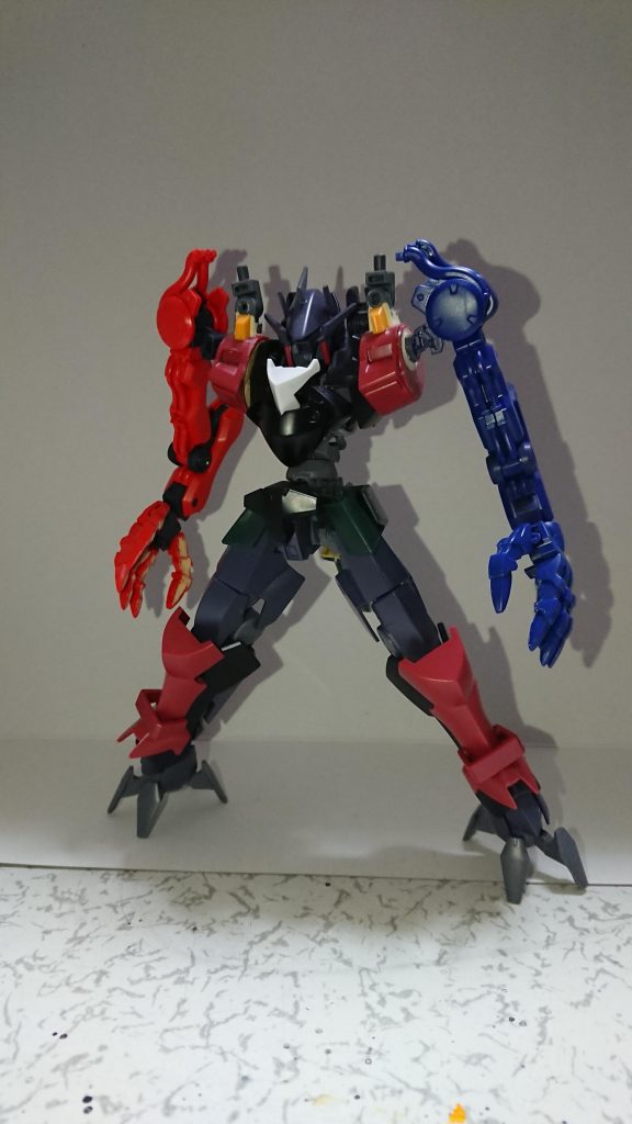 作成中の画像です。逆三角形のマッチョを目指しました。