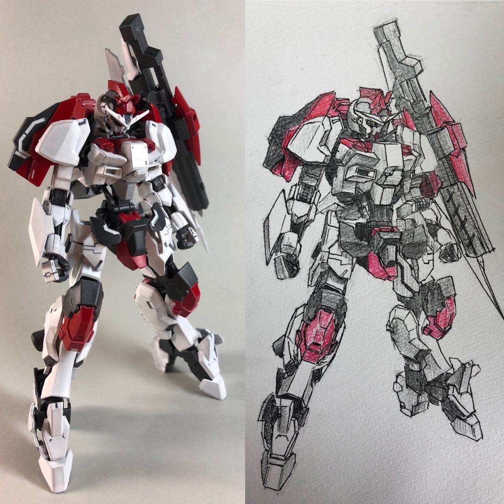 塗装前に描いた完成イメージ画
割とイメージ通りに完成した感じかな