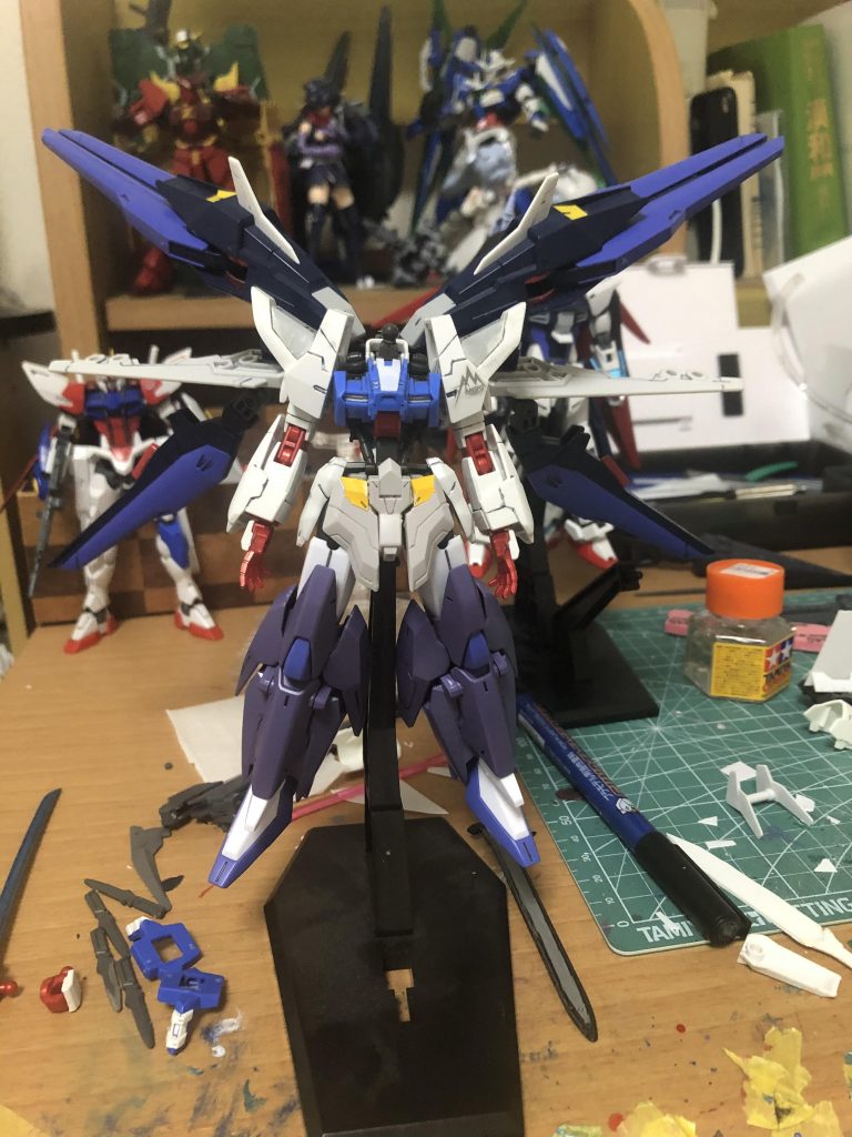 今の状態の1個前ですこん時はめっちゃバックパックが重くて自立出来なかったです笑