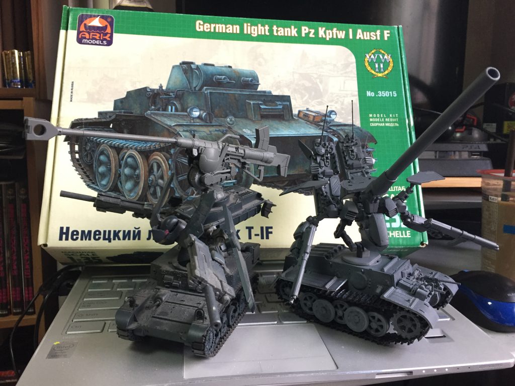 以前作成したスチュアート級とツーショット