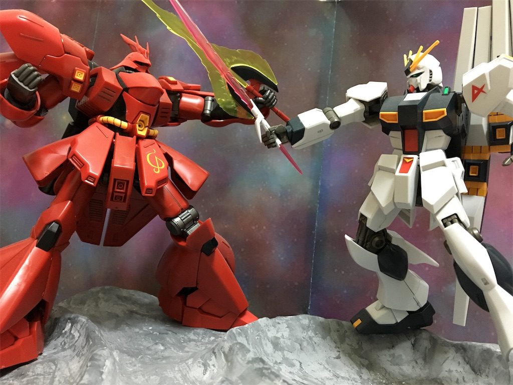 HG ジオラマ（宿命の対決）–3枚目/制作者：すてでぃ