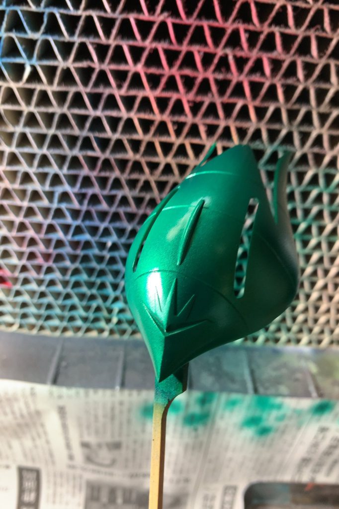 新生水性ホビーカラーの、メタリックグリーンを使いました